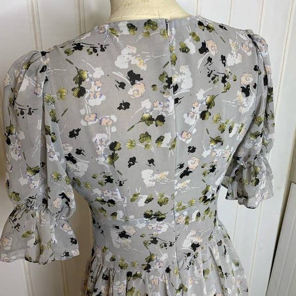 RED Valentino Cottagecore Microfloral Dress 825 - Picture 5 of 14